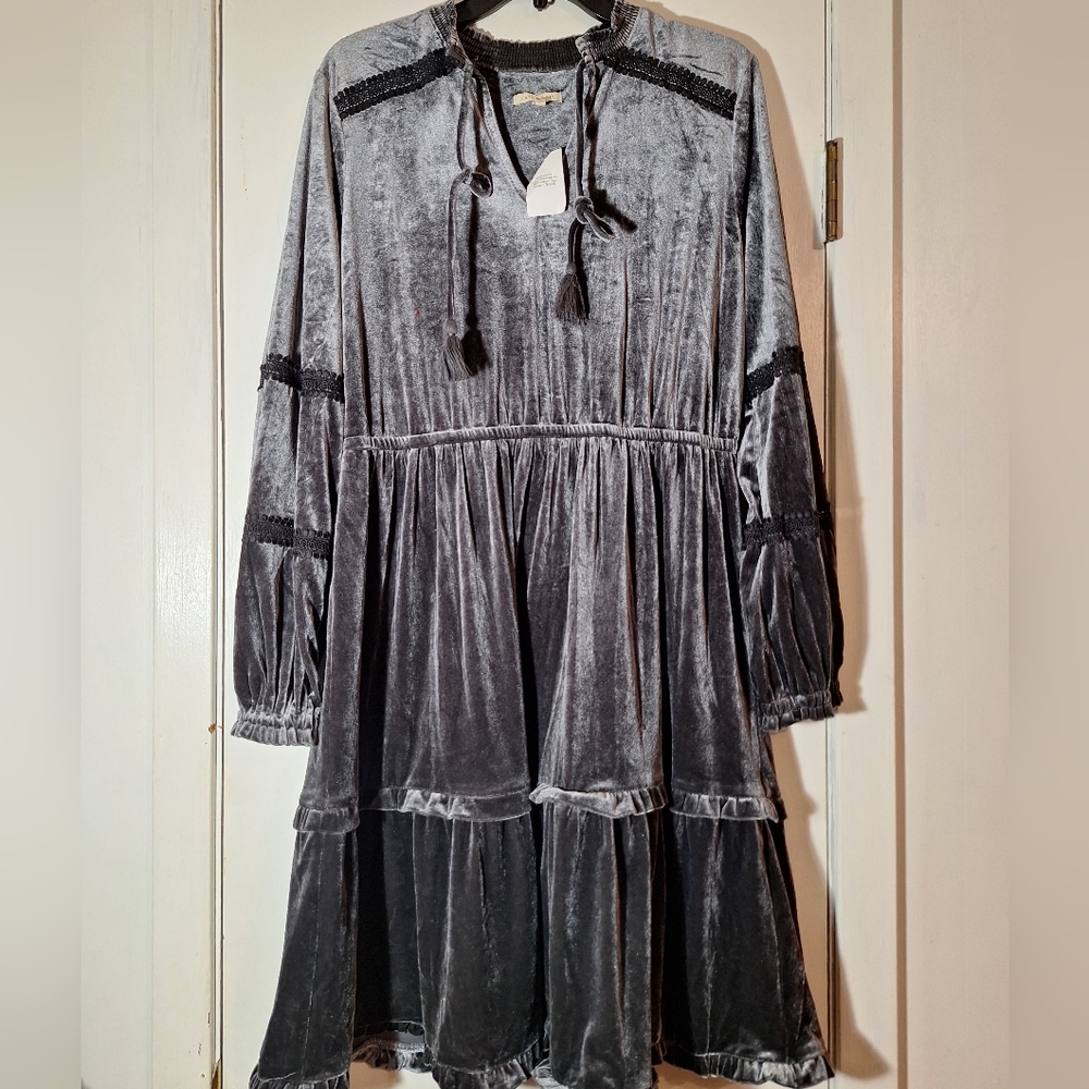 Velvet Gray Dress